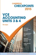 Cover: Cambridge Checkpoints VCE Accounting Units 3&4 2015 - Cambridge University Press