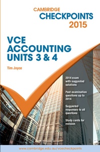 Abbildung von: Cambridge Checkpoints VCE Accounting Units 3&4 2015 - Cambridge University Press