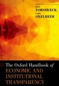 Cover: The Oxford Handbook of Economic and Institutional Transparency - OUP eBook