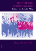 Cover: Historische Anthropologie - B&ouml;hlau