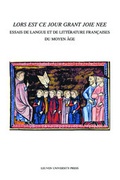 Cover: "Lors est ce jour grant joie nee" - Leuven University Press