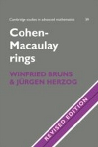 Enlarge image Cover: Cohen-Macaulay Rings - Cambridge University Press