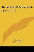 Cover: The Works Of Aristotle V6 - Kessinger Publishing