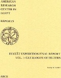 Cover: Fustat Expedition Final Report. Vol. 1 - American Research Center in Egypt