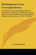 Cover: Washington-Irvine Correspondence - Kessinger Publishing