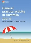 Cover: General Practice Activity in Australia 2012-13 - Sydney University Press