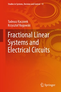 Enlarge image Cover: Fractional Linear Systems and Electrical Circuits - Springer
