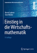 Cover: Einstieg in die Wirtschaftsmathematik - Springer Gabler