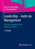 Cover: Leadership - mehr als Management - Springer Gabler
