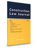 Cover: Construction Law Journal 2014 Bound Volume - Sweet & Maxwell