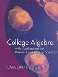 Cover: College Algebra with Applications for Business and the Life Sciences - Houghton Mifflin