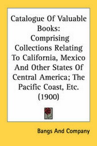 Abbildung von: Catalogue Of Valuable Books - Kessinger Publishing