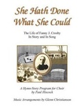 Cover: She Hath Done What She Could - Shepherd's Staff Ministries