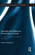 Cover: Security and Defensive Democracy in Israel - Routledge