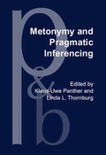 Cover: Metonymy and Pragmatic Inferencing - John Benjamins Publishing Co
