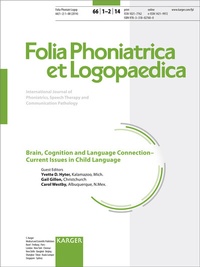 Abbildung von: Brain, Cognition and Language Connection: Current Issues in Child Language - S. Karger