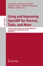 Cover: Using and Improving OpenMP for Devices, Tasks, and More - Springer