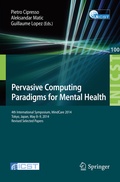 Cover: Pervasive Computing Paradigms for Mental Health - Springer