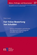 Cover: Fair-Value-Bewertung von Schulden - Erich Schmidt Verlag