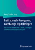 Cover: Institutionelle Anleger und nachhaltige Kapitalanlagen - Springer Gabler