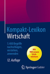 Abbildung von: Kompakt-Lexikon Wirtschaft - Springer Gabler