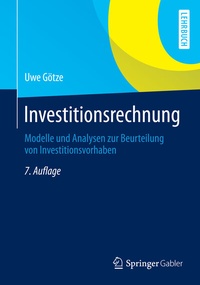 Abbildung von: Investitionsrechnung - Springer Gabler