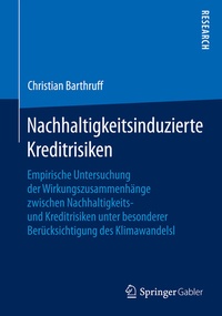 Abbildung von: Nachhaltigkeitsinduzierte Kreditrisiken - Springer Gabler