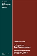 Cover: Philosophie des Managements: - Metropolis