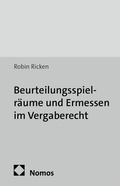 Cover: Beurteilungsspielr&auml;ume und Ermessen im Vergaberecht - Nomos