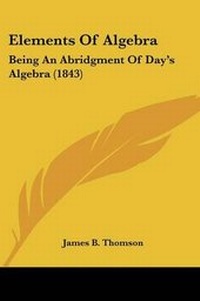 Abbildung von: Elements Of Algebra - Kessinger Publishing