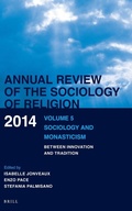 Cover: Annual Review of the Sociology of Religion. Volume 5 (2014) - Brill