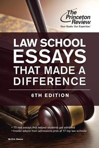 Abbildung von: Law School Essays That Made a Difference, 6th Edition - Princeton Review