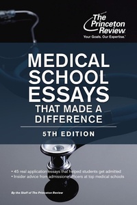 Abbildung von: Medical School Essays That Made a Difference, 5th Edition - Princeton Review