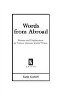 Cover: Words from Abroad - Wayne State University Press