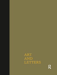 Abbildung von: Art & Letters July-Winter 1918 - Routledge