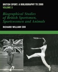 Cover: British Sport - a Bibliography to 2000 - Routledge