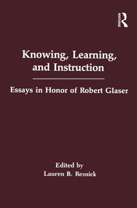 Enlarge image Cover: Knowing, Learning, and instruction - Routledge