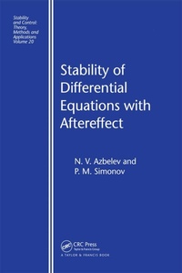 Enlarge image Cover: Stability of Differential Equations with Aftereffect - CRC Press