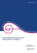 Cover: Complexity, Logic, and Recursion Theory - CRC Press