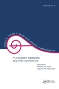 Cover: Function Spaces - CRC Press