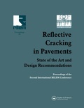 Cover: Reflective Cracking in Pavements - CRC Press