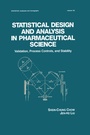 Cover: Statistical Design and Analysis in Pharmaceutical Science - CRC Press