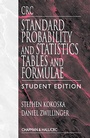 Cover: CRC Standard Probability and Statistics Tables and Formulae, Student Edition - CRC Press