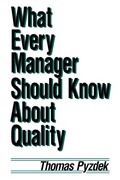 Cover: What Every Manager Should Know about Quality - CRC Press