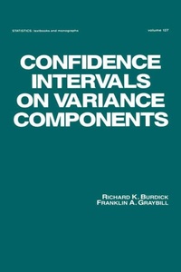 Enlarge image Cover: Confidence Intervals on Variance Components - CRC Press