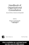 Cover: Handbook of Organizational Consultation, Second Editon - Routledge