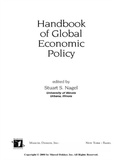 Cover: Handbook of Global Economic Policy - Routledge