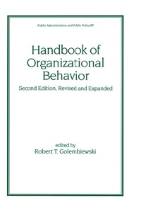 Enlarge image Cover: Handbook of Organizational Behavior, Revised and Expanded - Routledge