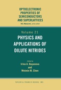 Cover: Physics and Applications of Dilute Nitrides - CRC Press