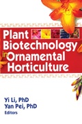 Cover: Plant Biotechnology in Ornamental Horticulture - CRC Press